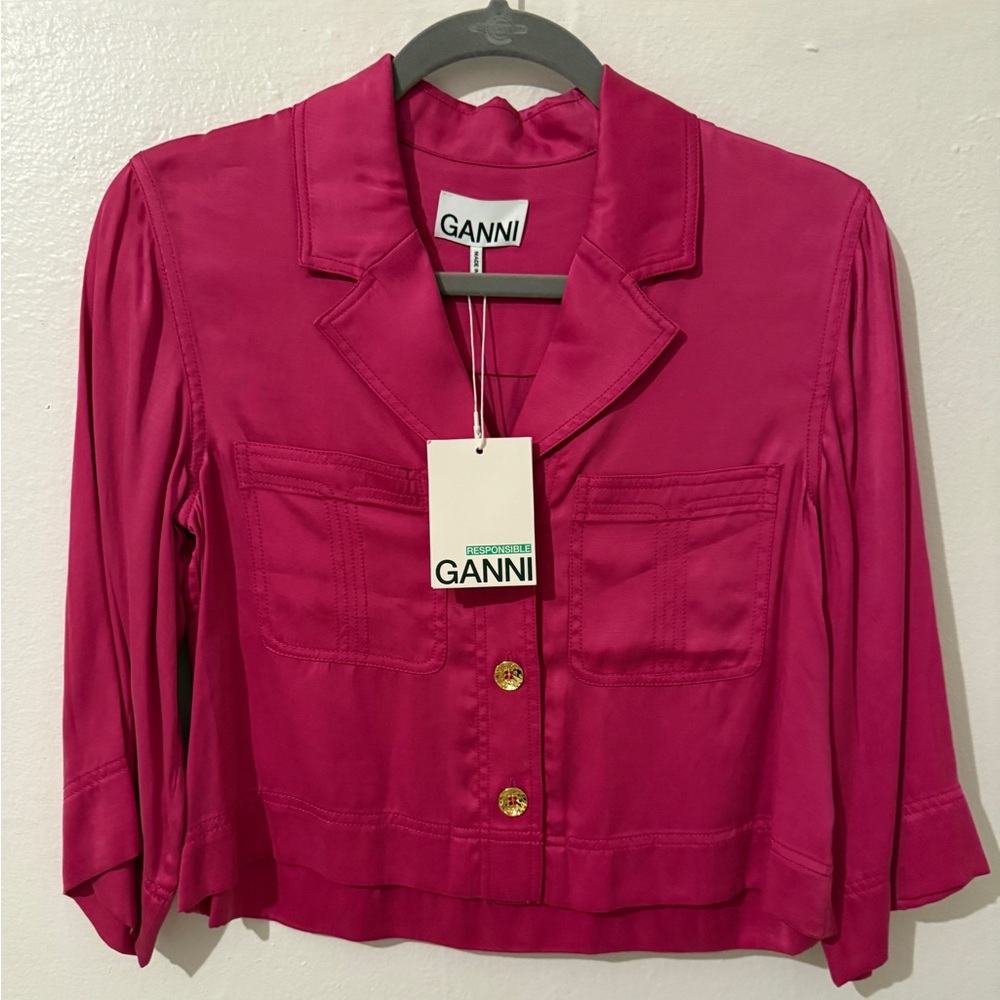 New ganni blouse top